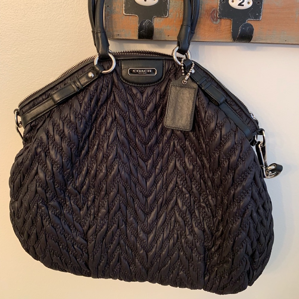 Coach nylon black handbag